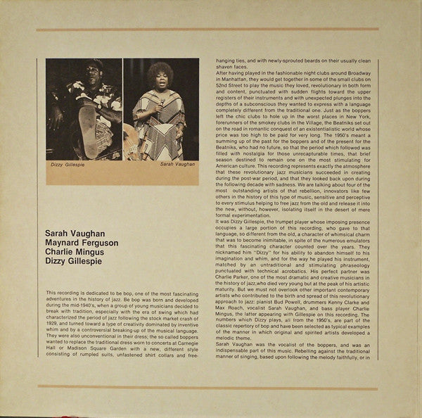 Sarah Vaughan, Maynard Ferguson, Charlie Mingus*, Dizzy Gillespie - Europa Jazz - LP