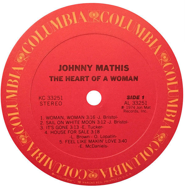 Johnny Mathis - The Heart Of A Woman - LP