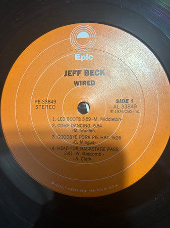 Jeff Beck - Wired - LP