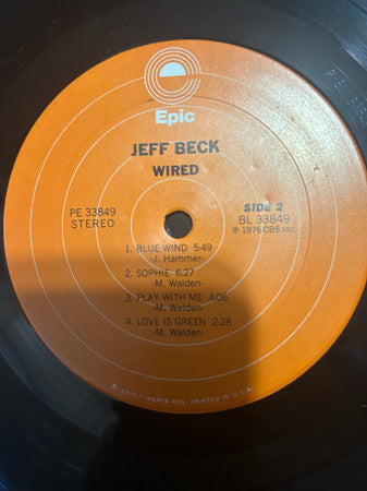 Jeff Beck - Wired - LP
