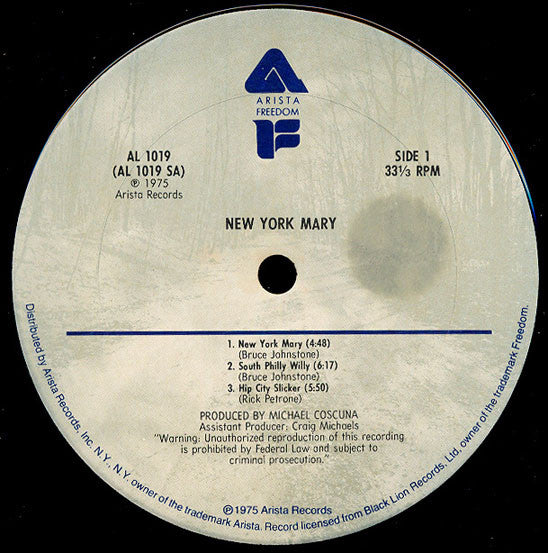 New York Mary - New York Mary - LP