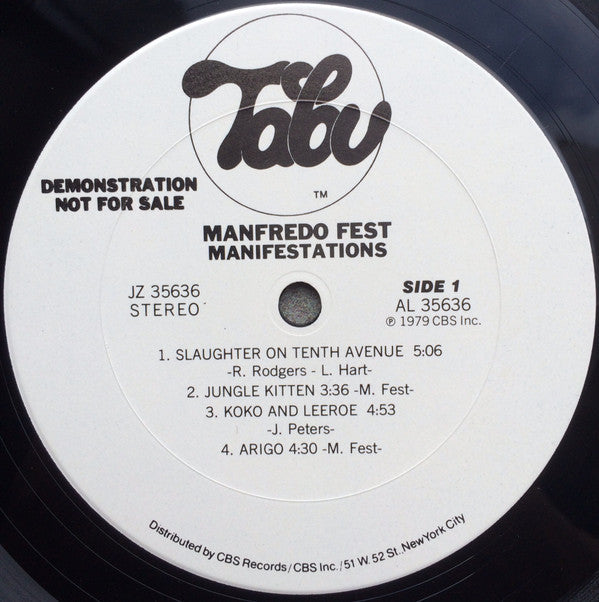Manfredo Fest - Manifestations - LP