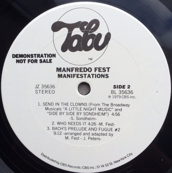 Manfredo Fest - Manifestations - LP