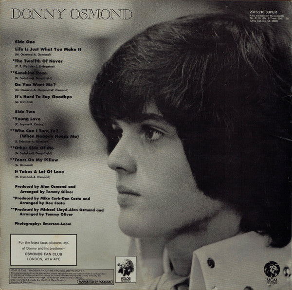 Donny Osmond - Alone Together - LP