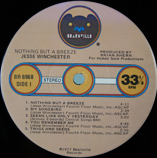 Jesse Winchester - Nothing But A Breeze - LP