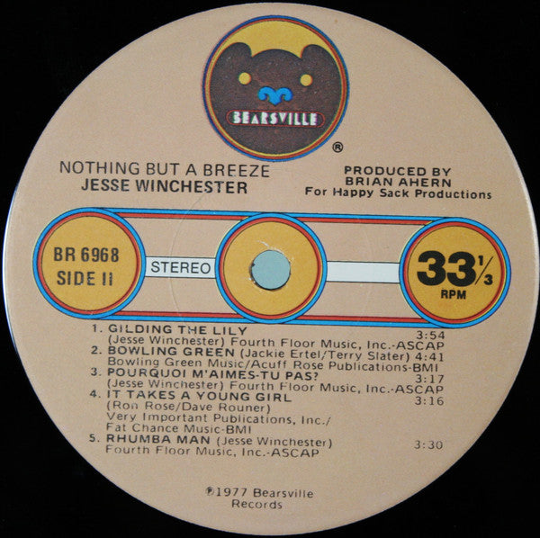 Jesse Winchester - Nothing But A Breeze - LP
