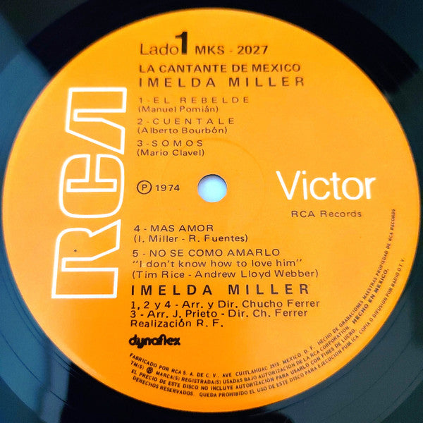 Imelda Miller - ¡La Cantante De México! - LP