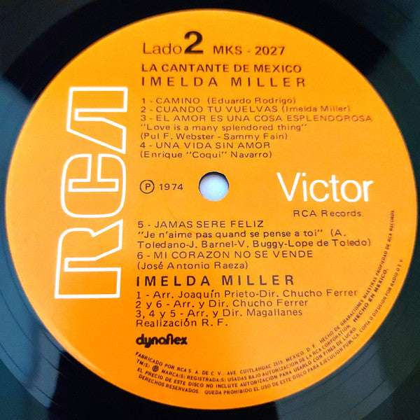 Imelda Miller - ¡La Cantante De México! - LP
