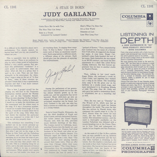 Judy Garland - A Star Is Born - LP