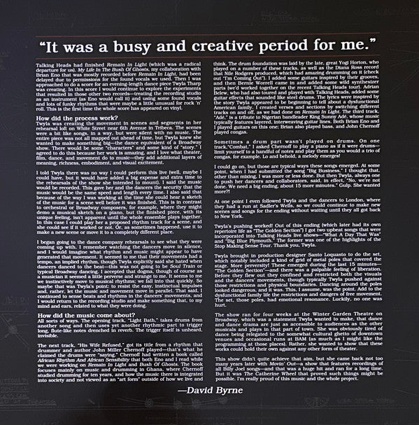 David Byrne - The Complete Score From The Broadway Production Of "The Catherine Wheel" - LP