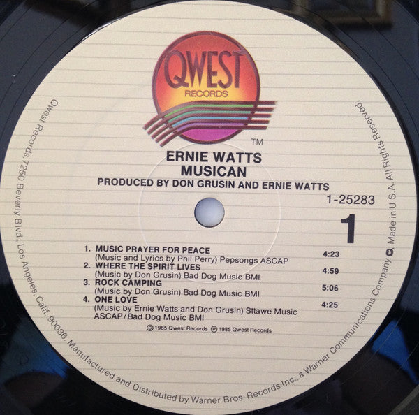 Ernie Watts - Musican - LP