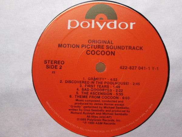 James Horner - Cocoon (Original Motion Picture Soundtrack) - LP
