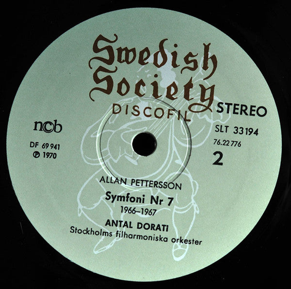 Allan Pettersson / Stockholms Filharmoniska Orkester / Antal Dorati - Symfoni Nr 7 - LP