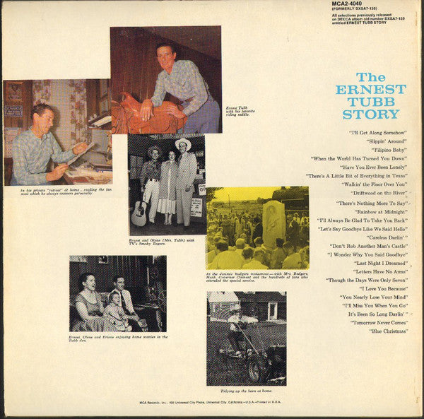 Ernest Tubb And His Texas Troubadours - The Ernest Tubb Story - LP