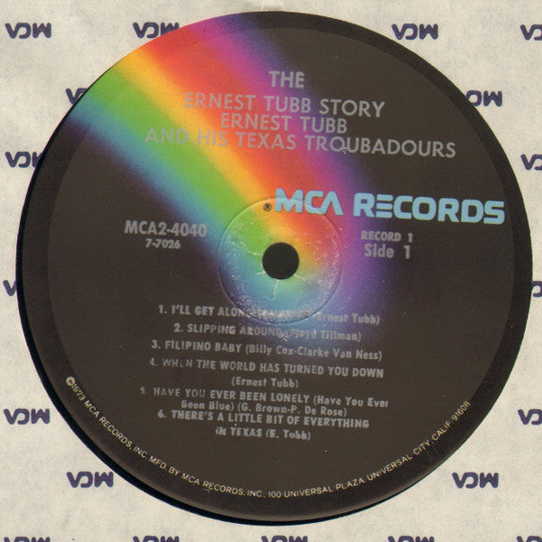 Ernest Tubb And His Texas Troubadours - The Ernest Tubb Story - LP