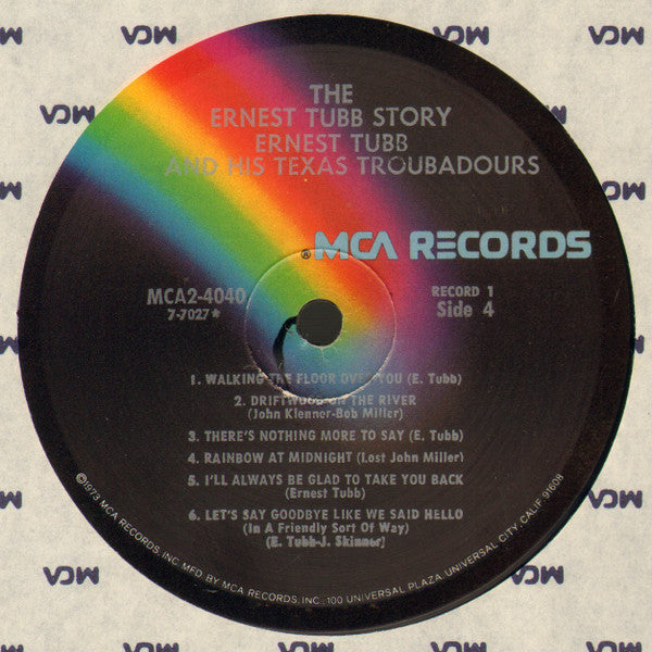 Ernest Tubb And His Texas Troubadours - The Ernest Tubb Story - LP