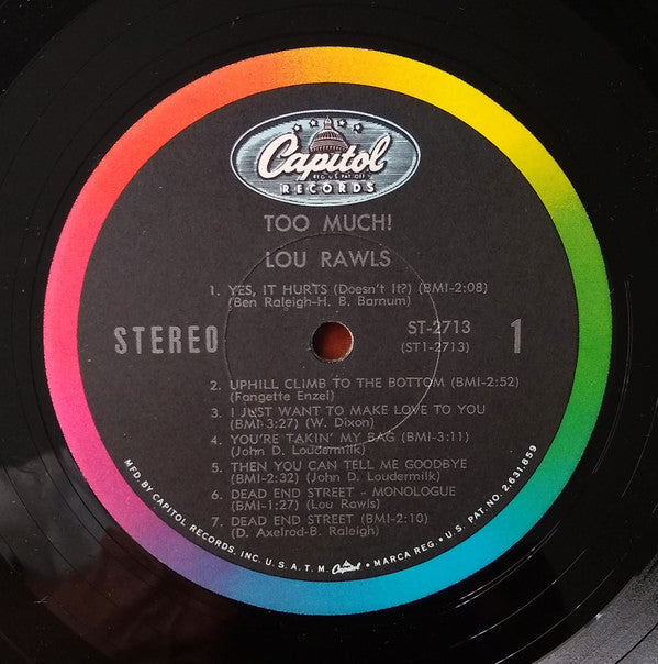 Lou Rawls - Too Much! - LP