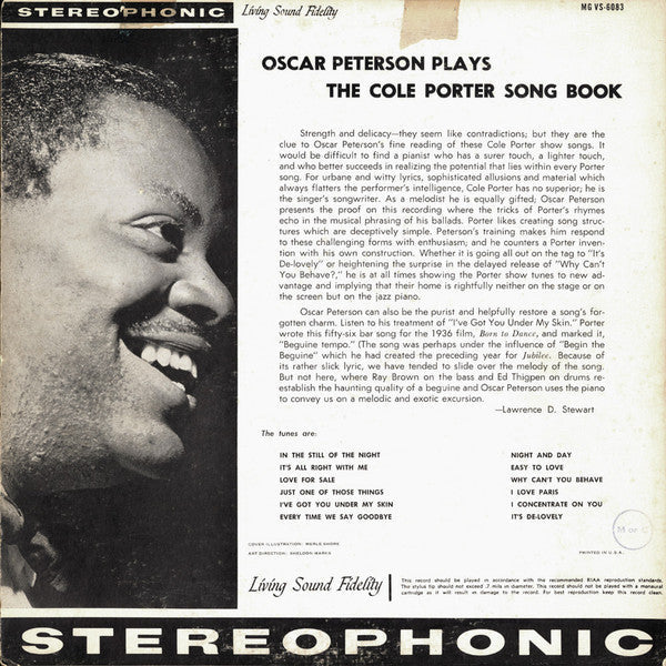 Oscar Peterson - Oscar Peterson Plays The Cole Porter Songbook - LP