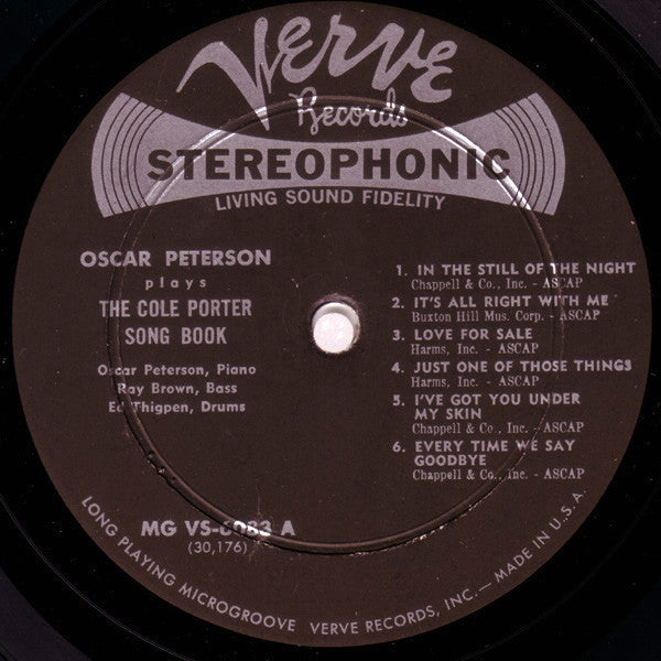 Oscar Peterson - Oscar Peterson Plays The Cole Porter Songbook - LP