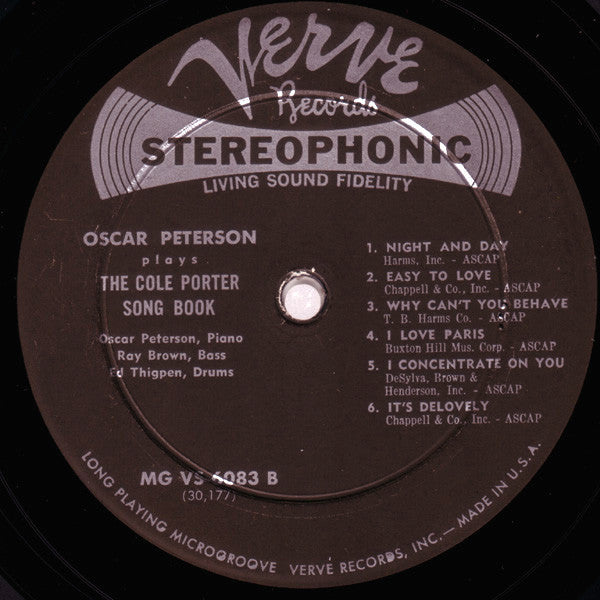 Oscar Peterson - Oscar Peterson Plays The Cole Porter Songbook - LP