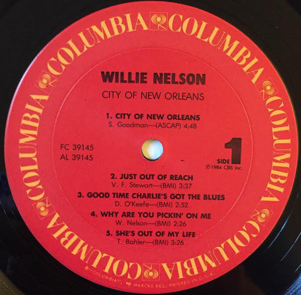Willie Nelson - City Of New Orleans - LP