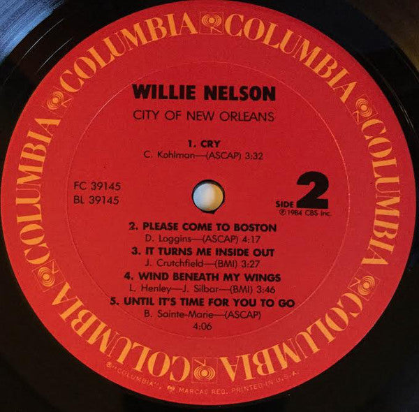 Willie Nelson - City Of New Orleans - LP