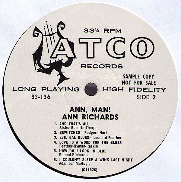Ann Richards - Ann, Man! - LP