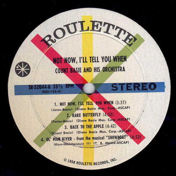 Count Basie Orchestra - Not Now, I'll Tell You When - LP