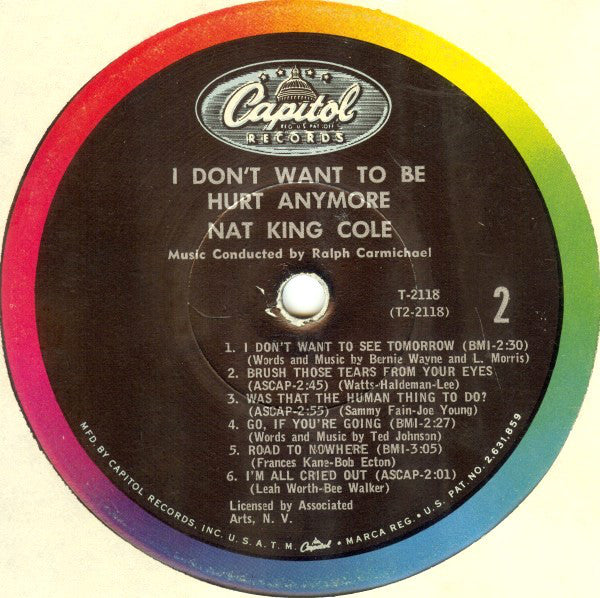 Nat King Cole - I Don't Want To Be Hurt Anymore - LP