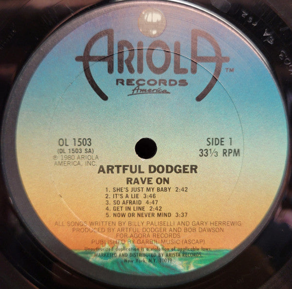 Artful Dodger  - Rave On - LP