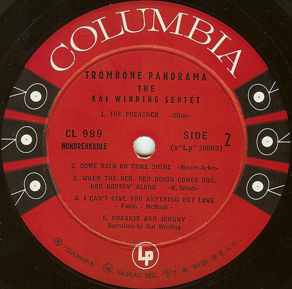 The Kai Winding Septet* - Trombone Panorama - LP