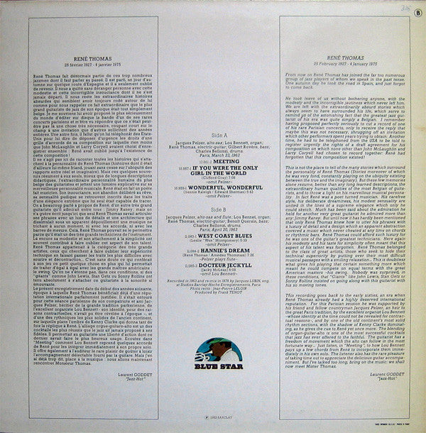 René Thomas - Meeting Mister Thomas - LP