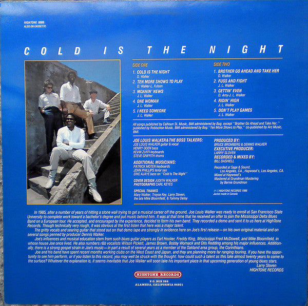 Joe Louis Walker - Cold Is The Night - LP