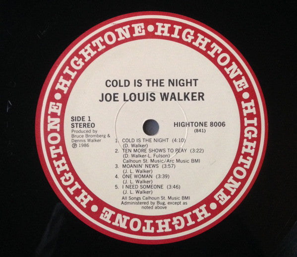 Joe Louis Walker - Cold Is The Night - LP