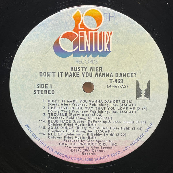 Rusty Wier - Don't It Make You Wanna Dance? - LP