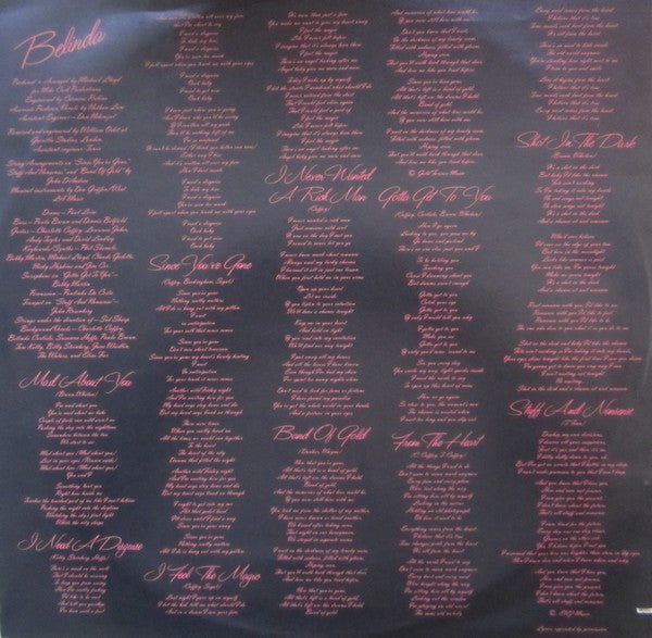 Belinda Carlisle - Belinda - LP