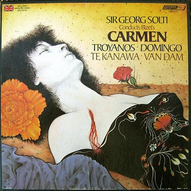 Bizet* - Sir Georg Solti*, Troyanos*, Domingo*, Te Kanawa*, Van Dam* - Carmen - LP