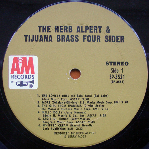 Herb Alpert And The Tijuana Brass* - Foursider - LP