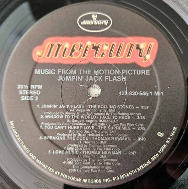 Various - Music From The Motion Picture Jumpin' Jack Flash - LP