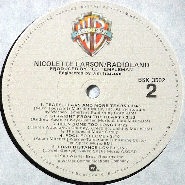 Nicolette Larson - Radioland - LP
