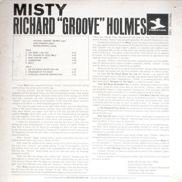Richard "Groove" Holmes - Misty - LP