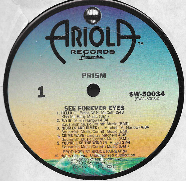 Prism  - See Forever Eyes - LP