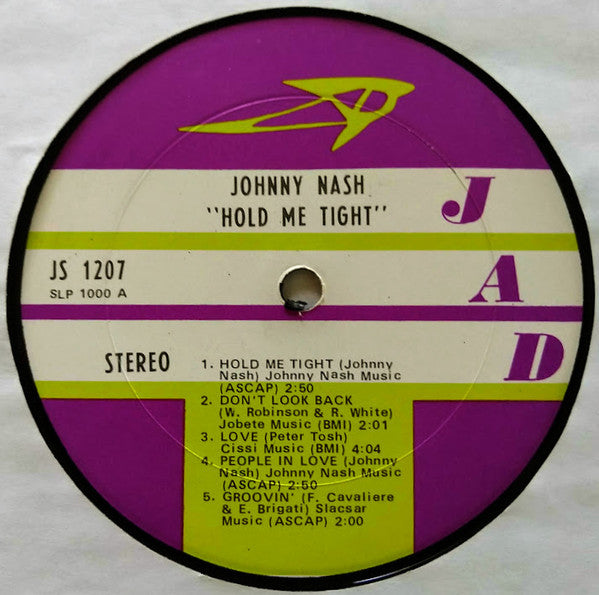 Johnny Nash - Hold Me Tight - LP