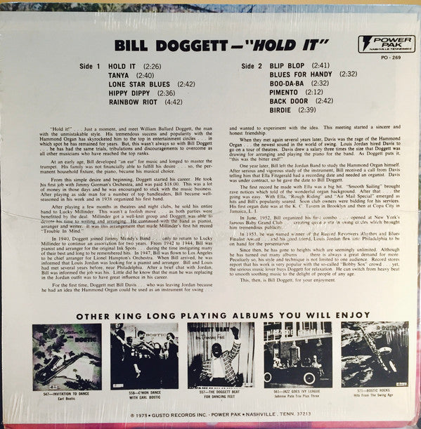 Bill Doggett - Hold It - LP