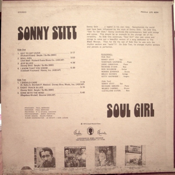 Sonny Stitt - Soul Girl - LP
