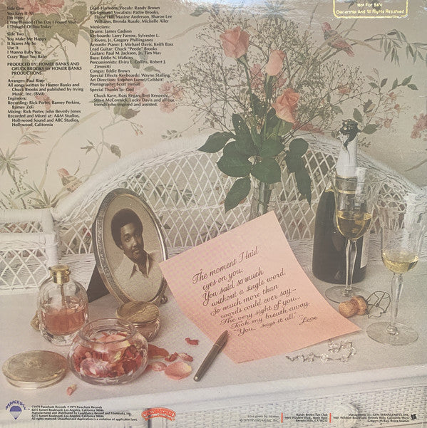 Randy Brown (2) - Intimately - LP