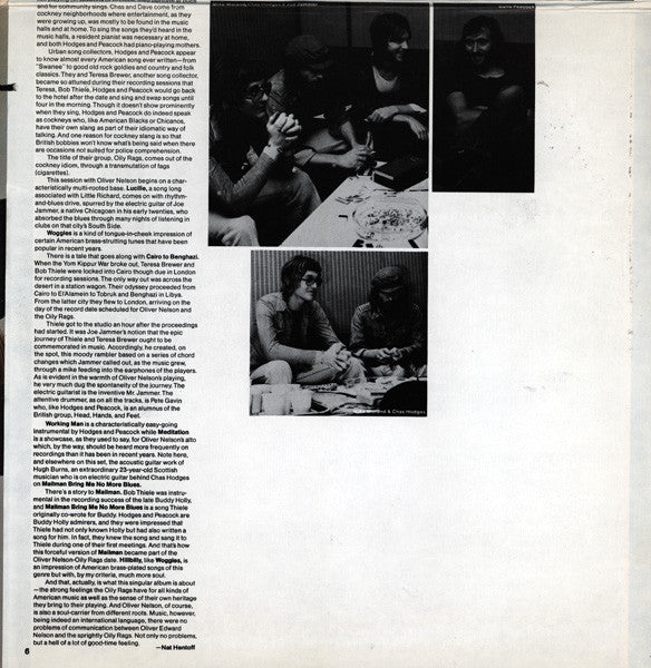 Oliver Edward Nelson* In London With Oily Rags - Oliver Edward Nelson In London With Oily Rags - LP