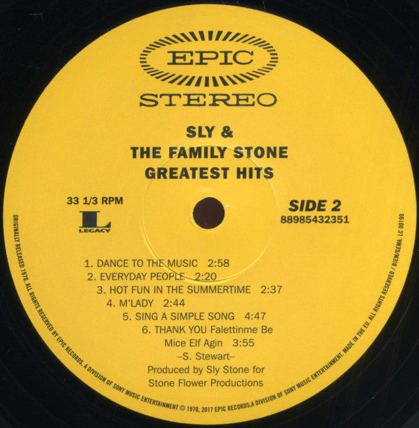 Sly & The Family Stone - Greatest Hits - LP