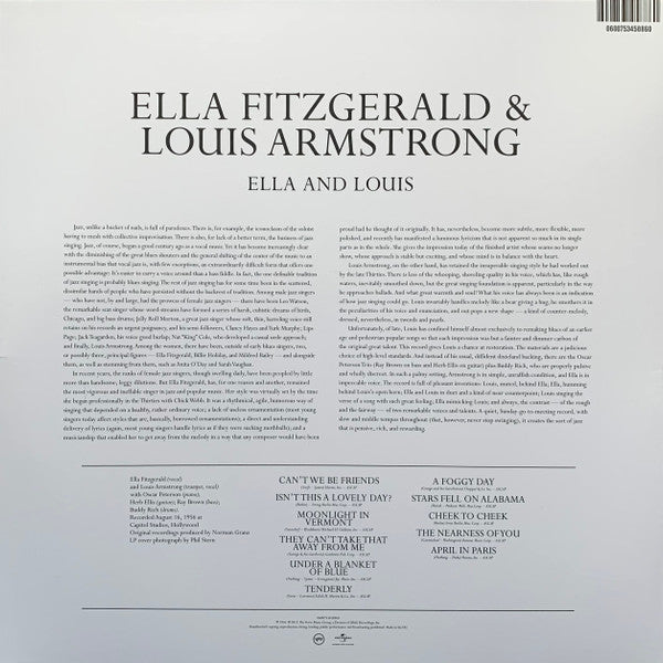 Ella Fitzgerald & Louis Armstrong - Ella And Louis - LP