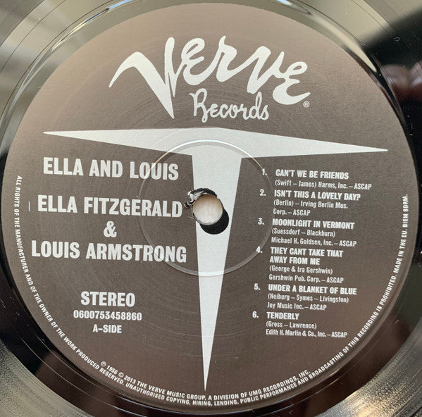 Ella Fitzgerald & Louis Armstrong - Ella And Louis - LP